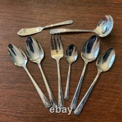 Oneida Milady Silver Plate Flatware Set with Chest 56 pc