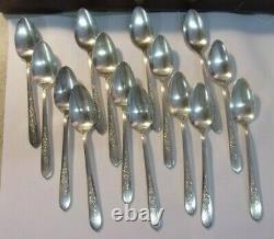 Oneida Nobility Plate ROYAL ROSE Silverware 74pcs + chest includes special pcs
