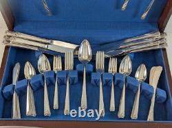 Oneida Prestige DISTINCTION 80 Pc Service for 11 Silverplate Flatware Set 1945