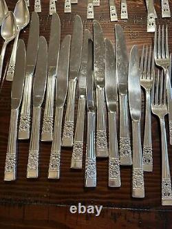 Oneida Silver plated Coronation 1936 Service for Twelve 60 pc Set Silver Plate