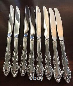 Oneida Silverplate 1881 Rogers Baroque Rose Silverware. Flatware 57 Piece Set