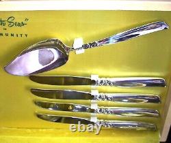 Onieda Community South Seas Silver Plated Flatware 56 Pieces withChest