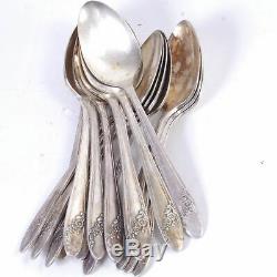 Onieda Community Tudor Silver Plate Flatware set for 8+ 99 pieces