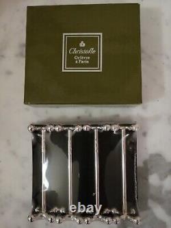 PERLES Christofle set of 4 knives rests NEW in box FRANCE