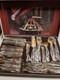 PRISTINE Lord Nelson Furst Besteck 37-piece Bronze and Mahogany Flatware