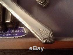 Pageant Holmes And Edwards Silverplate Set Of 41 And Case Mint 1927