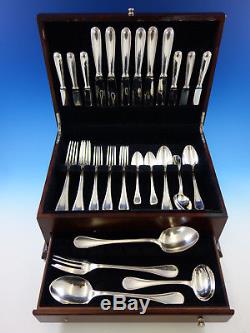 Perles by Christofle France Silverplate Flatware Set for 6 Dinner Service 40 pcs