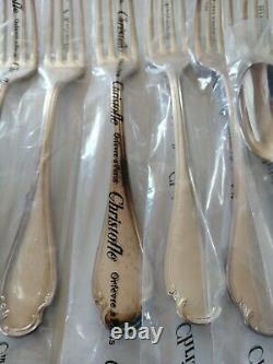 Pompadour New Christofle Louis XV Table Diner Forks Spoons Set France