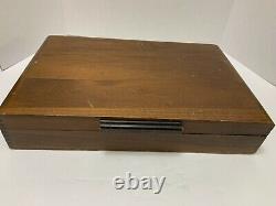 Prestige Community BORDEAUX FLATWARE 85pcs Antique Silverplate & Wood Box
