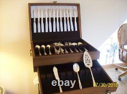 Queen Bess 1946 Silverplate 71 Piece Set Tudor Community Oneida Flatware