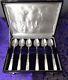 RARE Cased Set of 6 Mother of Pearl Handled Demitasse Spoons 5 1/8 England