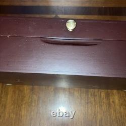 REED BARTON DRESDEN ROSE SILVERPLATE SET FLATWARE W Anti Tarnish Chest BOX 39