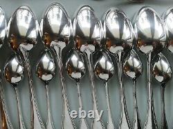 RUBANS Christofle Silver-plate Table Diner Forks Spoons Antique Flatware set