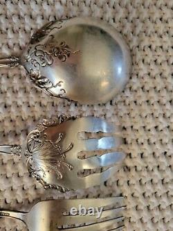 Rare 1847 Rogers Bros Son Silver Serving Spoons Forks Collection Lot Set A1 Gift