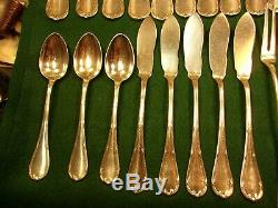 Rare 45 Piece Set / Lot Of Antique Silverplated Flatware Christofle (french)