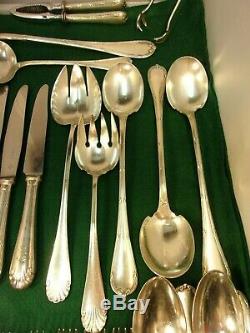 Rare 45 Piece Set / Lot Of Antique Silverplated Flatware Christofle (french)