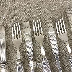 Rare Antique Cutlery Flatware Fish Forks Set White Star Line Titanic Interest