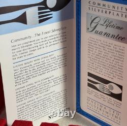Rare Gem Find 48piece- Community Silver plate By Oneida With Case