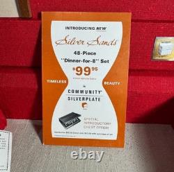 Rare Gem Find 48piece- Community Silver plate By Oneida With Case