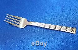 Rare! SET of 6 Christofle TRIADE GOLD Silver-plate Salad Forks 6 1/2 in FRANCE