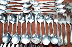 Reed And Barton Mirrorstele Silver Plate Flatware Set 70 pieces