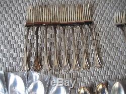 Reed & Barton 40 piece French Chippendale silverplated 6 settings & serv pieces