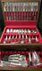 Reed Barton Dresden Rose 141 Pc Silver Plate Flatware Set Service For 16