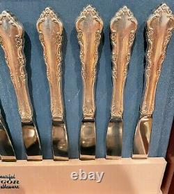 Reed & Barton Dresden Rose Service for 12 plus 10 Serving Pieces
