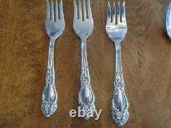 Reed & Barton Festivity Tiger Lily Silverplate Flatware 38 Pieces