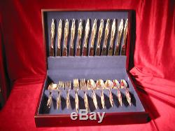 Reed Barton Nostalgia Silverplate Flatware Set and Chest 74 Pc Lot 1963 Roses
