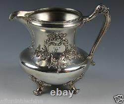 Reed & Barton Pre-1928 Silverplate Coffee Pot, Sugar Bowl, and Creamer Set 3643