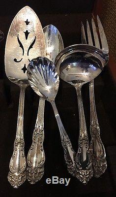 Reed & Barton Silver Plate FLATWARE SET TIGER LILY 60 Pieces