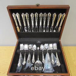 Reed & Barton Silverplate Dresden Rose Service for Twelve 70pc Set