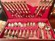 Reed & Barton Tiger Lily Silver Plated Flatware Set 71 Pcs Service for 10+