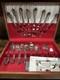 Reed and Barton Dresden Rose Silverplate Flatware Set 42 Pieces