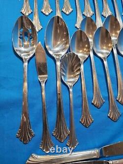 Reed and Barton Highlands 57 Piece Silverplate Flatware Set