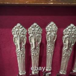 Reed and barton Mirrorstele 39pc Silver-plate set With Chest, 1945 Festivity