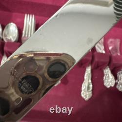 Reed and barton Mirrorstele 39pc Silver-plate set With Chest, 1945 Festivity