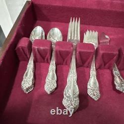 Reed and barton Mirrorstele 39pc Silver-plate set With Chest, 1945 Festivity