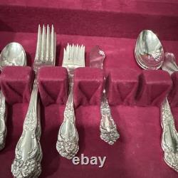 Reed and barton Mirrorstele 39pc Silver-plate set With Chest, 1945 Festivity