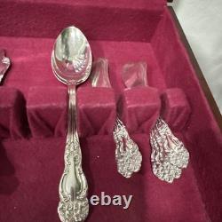 Reed and barton Mirrorstele 39pc Silver-plate set With Chest, 1945 Festivity