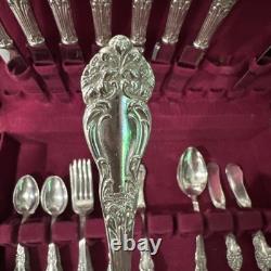 Reed and barton Mirrorstele 39pc Silver-plate set With Chest, 1945 Festivity