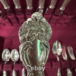 Reed and barton Mirrorstele 39pc Silver-plate set With Chest, 1945 Festivity