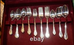 Remembrance 1847 Rogers Vintage Silverplate Flatware Service for (8) + Serving