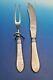 Ribbed Design Mother of Pearl Handle Large Carving Set 2 Pc. #11938
