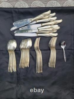 Rogers & Bro Exquisite Reinforced Plate IS Set Of 55 Silver Flatware Serving And