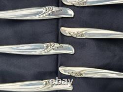 Rogers & Bro Exquisite Reinforced Plate IS Set Of 55 Silver Flatware Serving And