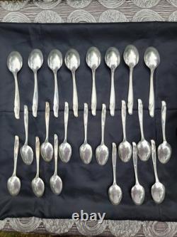 Rogers & Bro Exquisite Reinforced Plate IS Set Of 55 Silver Flatware Serving And
