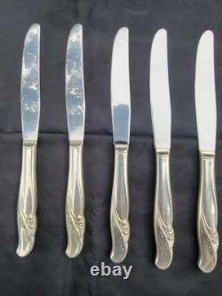 Rogers & Bro Exquisite Reinforced Plate IS Set Of 55 Silver Flatware Serving And