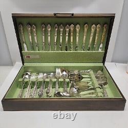 Rogers Bros 102 Piece Set Antique 1847 Flatware Heritage Set Finest Silverplate